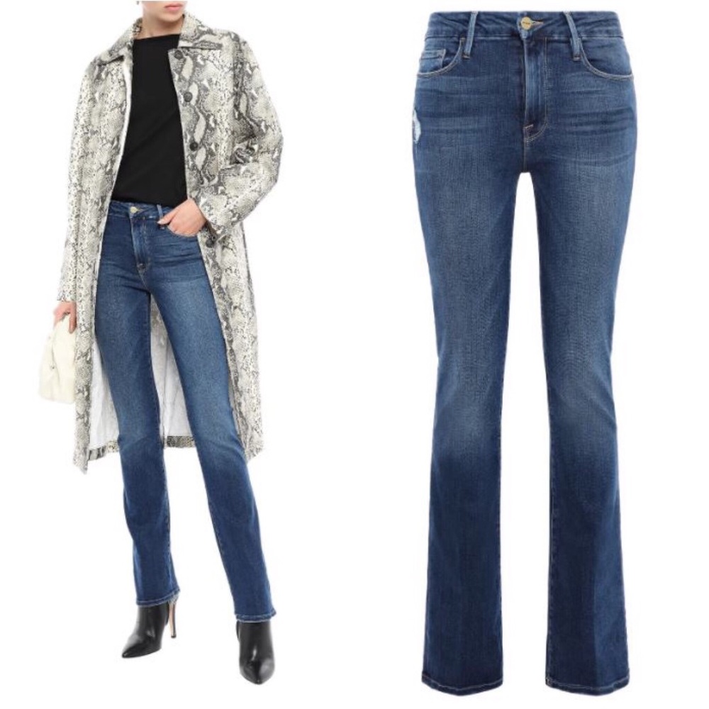FRAME DENIM Le Mini Blondie Bootcut Jeans